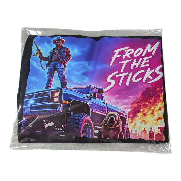 From The Stick's Graphic Black T Shirt Size Large NWOT - Picture 5 of 6